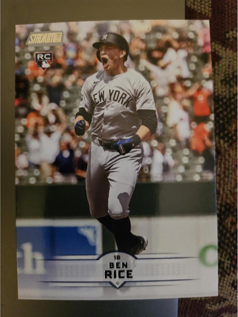 2025 Topps Stadium Club - Ben Rice #196 (RC) Rookie Card Yankees